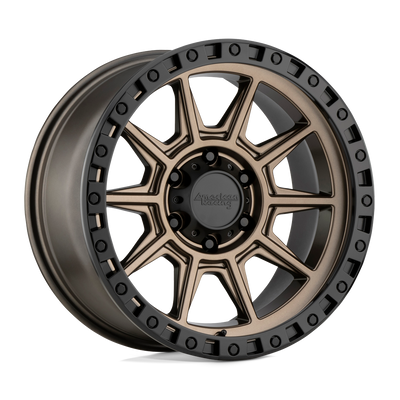 American Racing - AR202 - Bronze - MATTE BRONZE BLACK LIP - 16" x 8", 0 Offset, 5x139.7 (Bolt Pattern), 108mm HUB