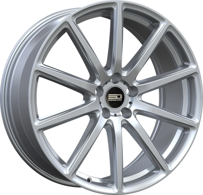 Euro Design - Legend - Silver - Hyper Silver - 19" x 8.5", 40 Offset, 5x114.3 (Bolt pattern), 64.1mm HUB