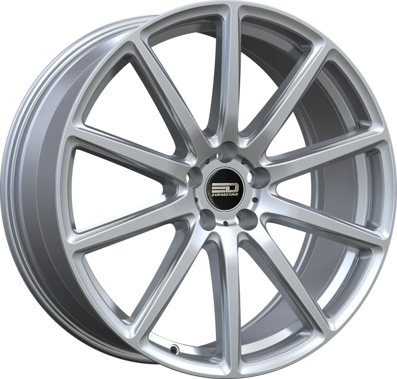 Euro Design - Legend - Silver - Hyper Silver - 19" x 8.5", 40 Offset, 5x114.3 (Bolt pattern), 64.1mm HUB