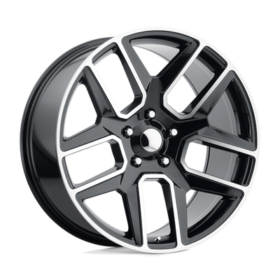 OE Creations - PR192 - Black - GLOSS BLACK MACHINED - 20" x 9", 19 Offset, 5x139.7 (Bolt Pattern), 78.1mm HUB