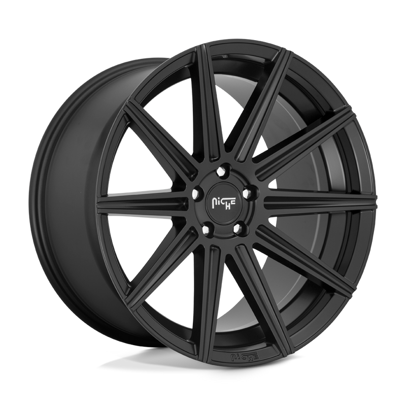 Niche - M242 TIFOSI - Black - MATTE BLACK - 20" x 9", 27 Offset, 5x112 (Bolt Pattern), 66.6mm HUB