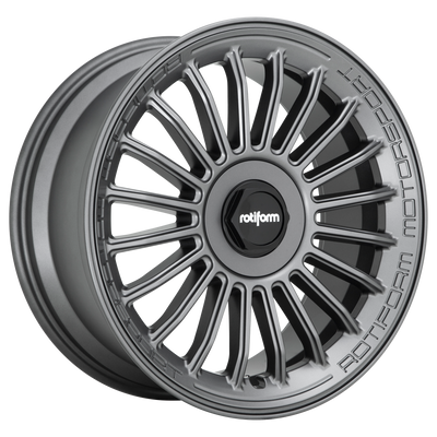 Rotiform - R160 BUC-M - Gunmetal - MATTE ANTHRACITE - 19" x 8.5", 35 Offset, 5x100/112 (Bolt Pattern), 66.56mm HUB