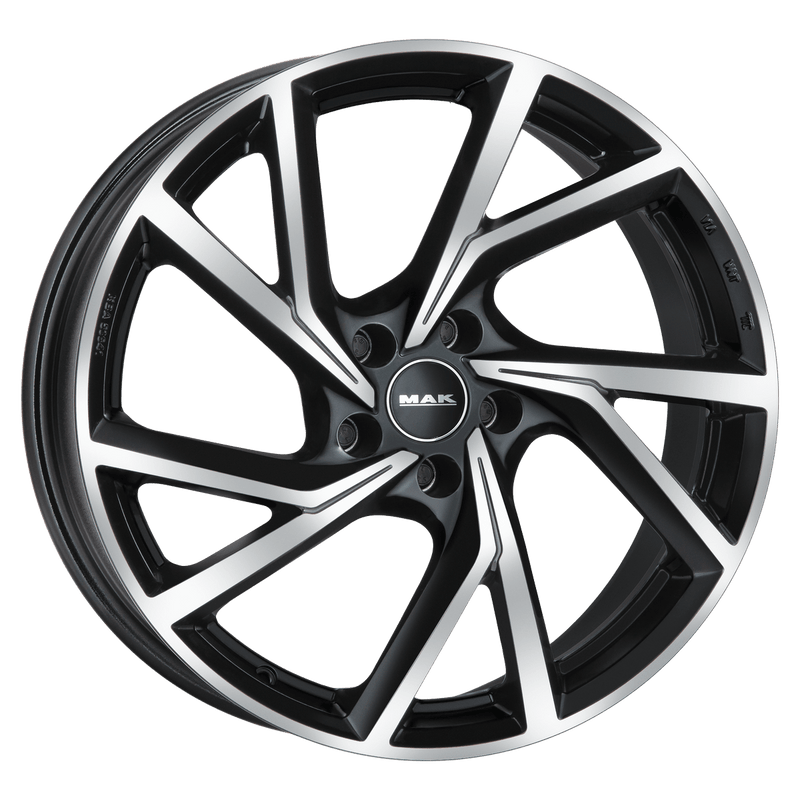 Mak Wheels - KASSEL - Black - BLACK MIRROR - 19" x 8", 50 Offset, 5x112 (Bolt Pattern), 57.1mm HUB
