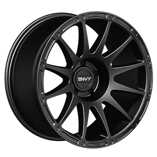 Envy Wheels - FFT8MB - Black - MATTE BLACK - 20" x 10", -12 Offset, 5x150 (Bolt Pattern), 110.1mm HUB
