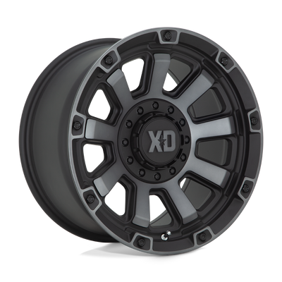 XD Series - XD852 GAUNTLET - Black - SATIN BLACK WITH GRAY TINT - 20" x 10", -18 Offset, 8x170 (Bolt Pattern), 125.1mm HUB