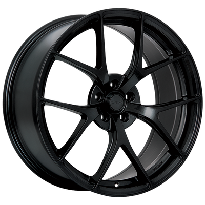Ruffino Wheels - Chronos - Black - Gloss Black - 20" x 9", 40 Offset, 5x114.3 (Bolt Pattern), 73.1mm HUB