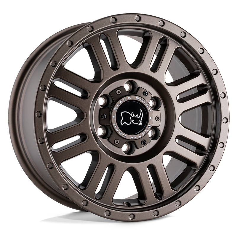 Black Rhino - YELLOWSTONE - Bronze - MATTE BRONZE - 17" x 8", 45 Offset, 6x130 (Bolt Pattern), 84.1mm HUB