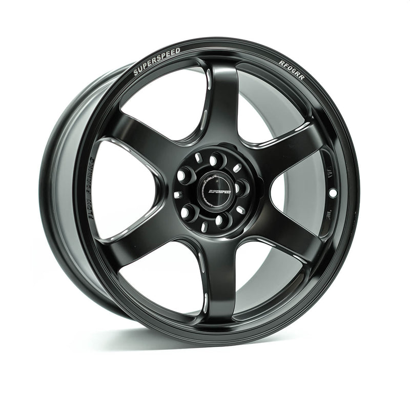 Superspeed - RF06RR - Black - Matt Black - 17" x 9", 38 Offset, 5x100 (Bolt Pattern), 56mm HUB