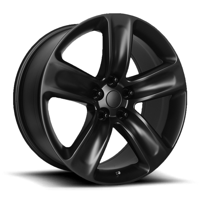 OE Creations - PR154 - Black - SEMI GLOSS BLACK - 20" x 10", 50 Offset, 5x127 (Bolt Pattern), 71.5mm HUB