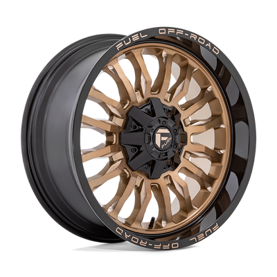 Fuel - D797 ARC - Bronze - PLATINUM BRONZE WITH BLACK LIP - 22" x 12", -44 Offset, 8x180 (Bolt Pattern), 124.2mm HUB