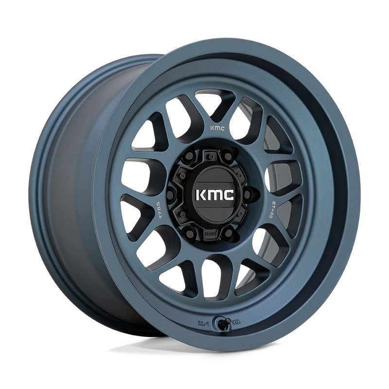 KMC Wheels - KM725 TERRA - METALLIC BLUE - 17" x 8.5", 0 Offset, 6x139.7 (Bolt Pattern), 106.1mm HUB