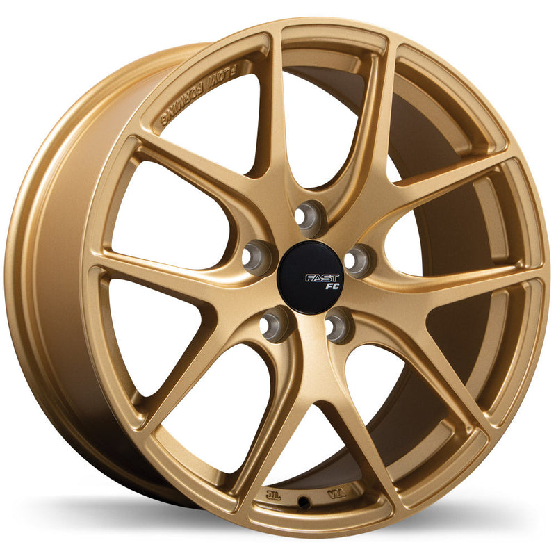 Fast Wheels - FC04 - Gold - Gold - 18" x 9", 40 Offset, 5x100 (Bolt Pattern), 72.6mm HUB