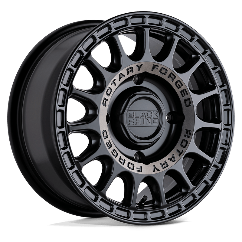 Black Rhino Powersports - SANDSTORM UTV - Black - SEMI GLOSS BLACK WITH MACHINED TINT - 15" x 7", 51 Offset, 4x110 (Bolt Pattern), 80.2mm HUB