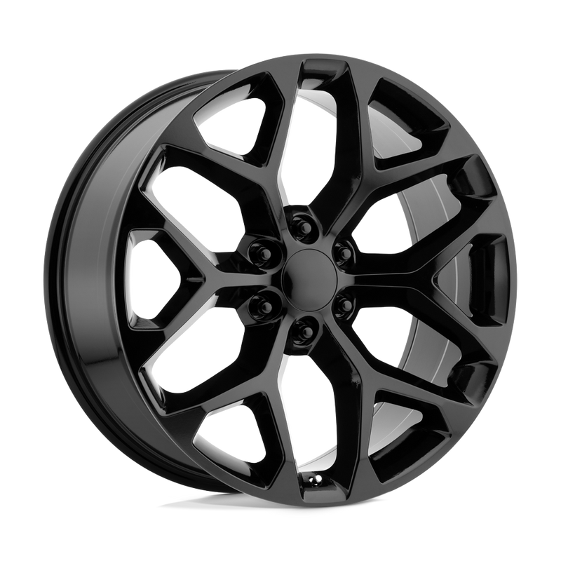 OE Creations - PR176 - Black - GLOSS BLACK - 20" x 9", 24 Offset, 6x139.7 (Bolt Pattern), 78.1mm HUB