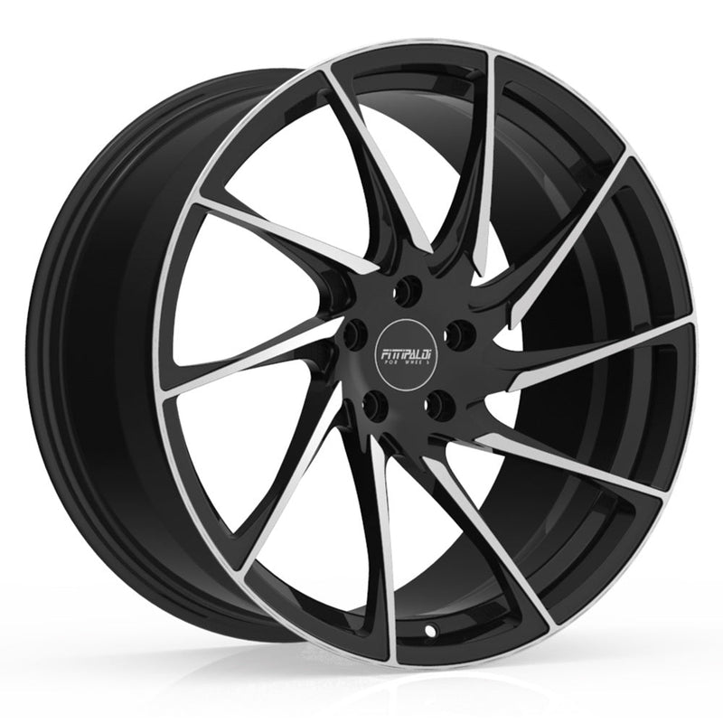 Fittipaldi Sport - FSF05 - Black - Black Machined - 20" x 10.5", 45 Offset, 5x112 (Bolt Pattern), 57.1mm HUB