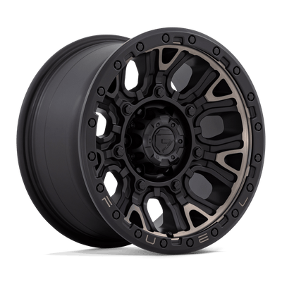 Fuel - D824 TRACTION - Black - MATTE BLACK WITH DOUBLE DARK TINT - 17" x 9", 1 Offset, 6x135 (Bolt Pattern), 87.1mm HUB