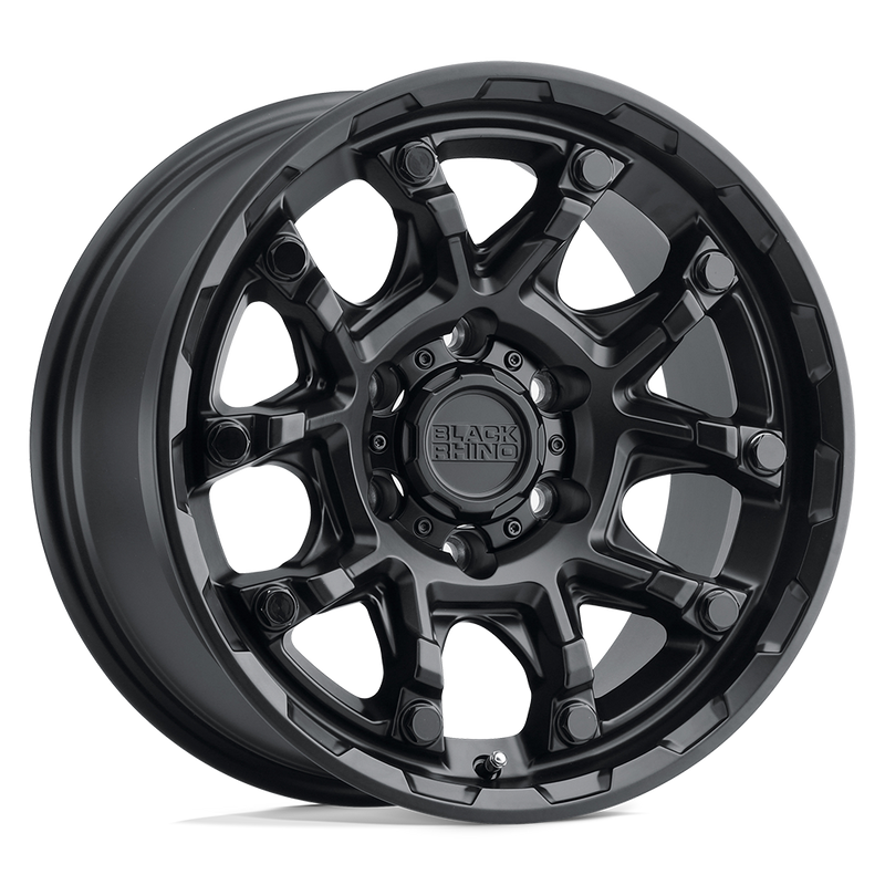 Black Rhino - ARK - Black - Matte Black with Gloss Black Bolts - 20" x 9", -18 Offset, 6x139.7 (Bolt Pattern), 112.1mm HUB