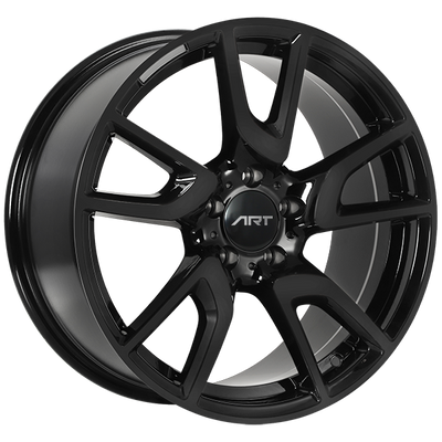 ART - Replica 130 - Black - Gloss Black - 18" x 8.5", 45 Offset, 5x112 (Bolt Pattern), 66.6mm HUB