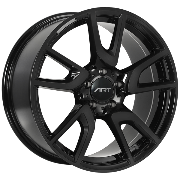 ART - Replica 130 - Black - Gloss Black - 18" x 8.5", 45 Offset, 5x112 (Bolt Pattern), 66.6mm HUB