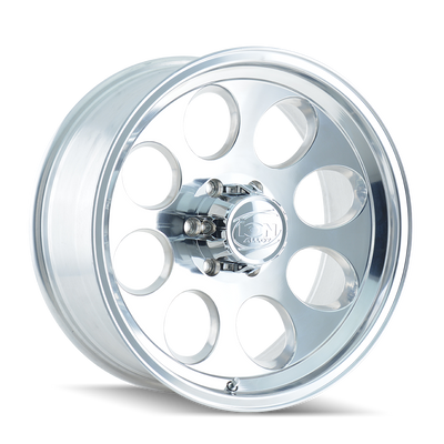 Ion Alloy - 171 - Chrome - POLISHED - 16" x 8", -5 Offset, 8x165.1 (Bolt Pattern), 130.8mm HUB