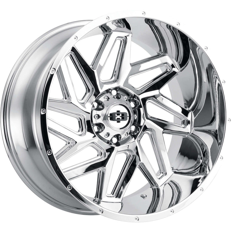 Vision Wheel Off-Road - 361 SPYDER - Chrome - CHROME - 20" x 10", -25 Offset, 6x139.7 (Bolt Pattern), 106.2mm HUB