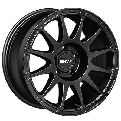 Envy Wheels - FFT8MB - Black - MATTE BLACK - 18" x 9", 25 Offset, 5x150 (Bolt Pattern), 110.1mm HUB