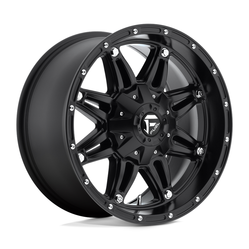 Fuel - D531 HOSTAGE - Black - MATTE BLACK - 20" x 12", -45 Offset, 6x135/139.7 (Bolt Pattern), 106.1mm HUB