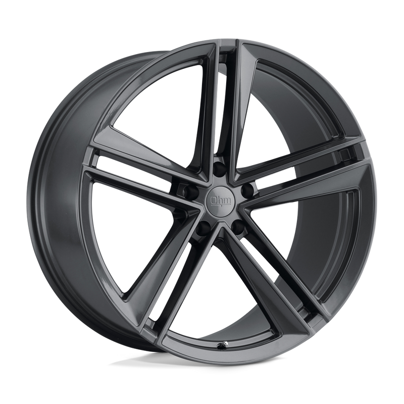 Ohm Wheels - LIGHTNING - Gunmetal - GLOSS GUNMETAL - 20" x 10", 35 Offset, 5x120 (Bolt Pattern), 64.2mm HUB