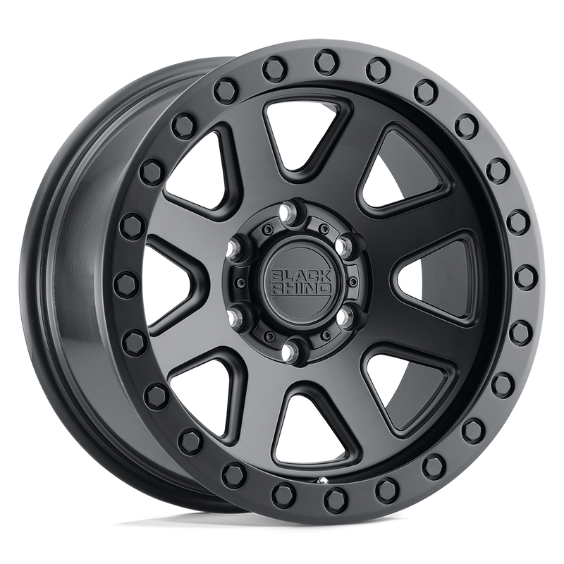 Black Rhino - BAKER - Black - MATTE BLACK - 18" x 9", 12 Offset, 6x114.3 (Bolt Pattern), 76.1mm HUB
