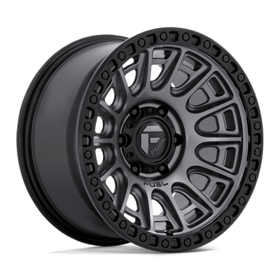 Fuel - D835 CYCLE - Gunmetal - MATTE GUNMETAL WITH BLACK RING - 17" x 9", -12 Offset, 5x127 (Bolt Pattern), 71.5mm HUB