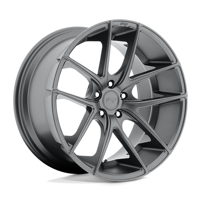 Niche - M129 TARGA - Gunmetal - Matte Gun Metal - 19" x 8.5", 42 Offset, 5x112 (Bolt Pattern), 66.6mm HUB