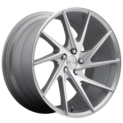 Niche - M162 INVERT - Silver - GLOSS SILVER MACHINED - 20" x 10.5", 45 Offset, 5x114.3 (Bolt Pattern), 72.56mm HUB