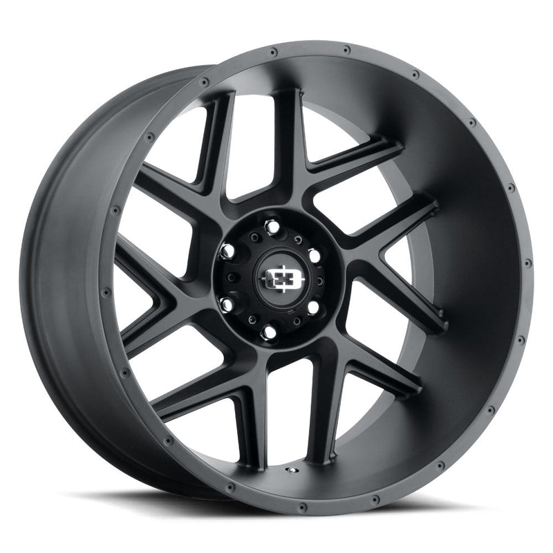 Vision Wheel Off-Road - 360 SLIVER - Black - Satin Black - 20" x 9", 12 Offset, 6x135 (Bolt Pattern), 87.1mm HUB