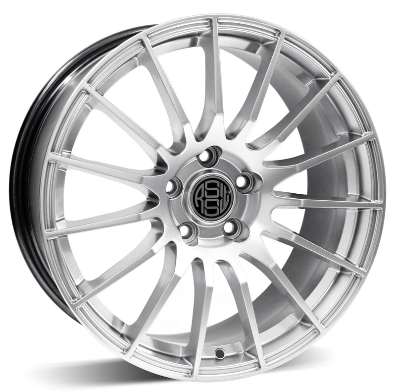 RSSW - Spirit - Silver - Hyper silver - 17" x 7", 40 Offset, 5x100 (Bolt Pattern), 73.1mm HUB