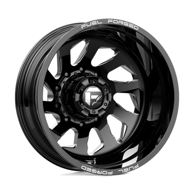 Fuel Mono - DD39 FF39D - Black - GLOSS BLACK MILLED - 22" x 8.5", -202 Offset, 10x225 (Bolt Pattern), 170.1mm HUB