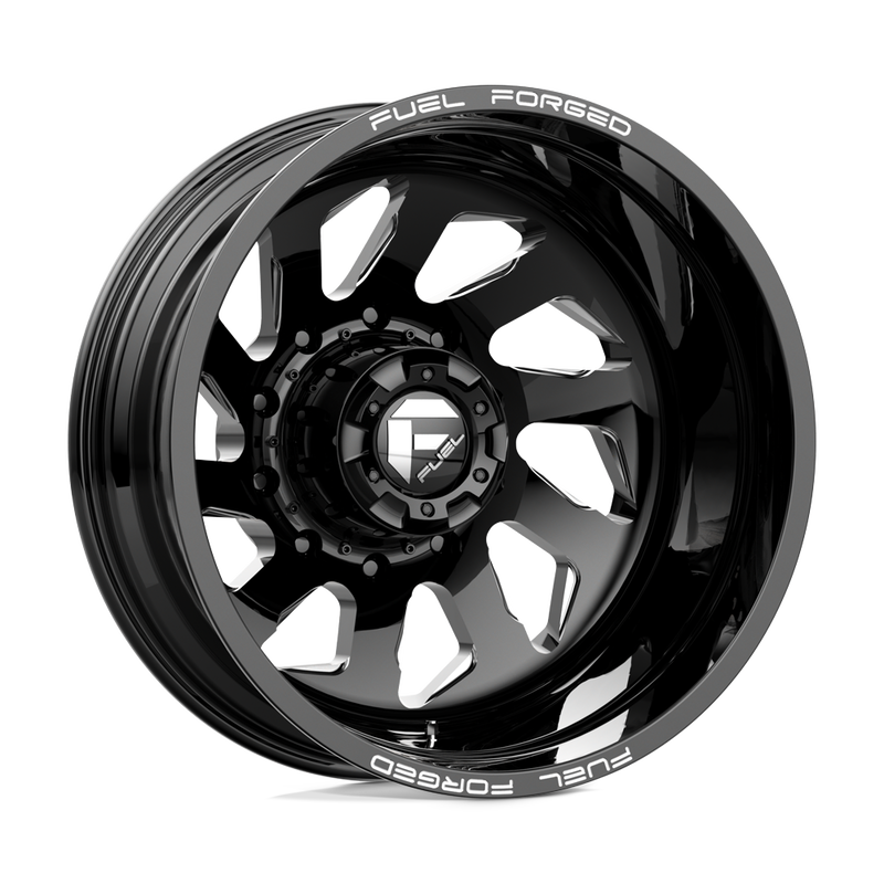 Fuel Mono - DD39 FF39D - Black - GLOSS BLACK MILLED - 22" x 8.5", -202 Offset, 10x225 (Bolt Pattern), 170.1mm HUB