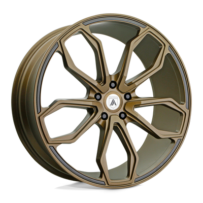 Asanti Black - ABL-19 ATHENA - Bronze - Satin Bronze - 22" x 10.5", 35 Offset, 5x112 (Bolt Pattern), 72.6mm HUB