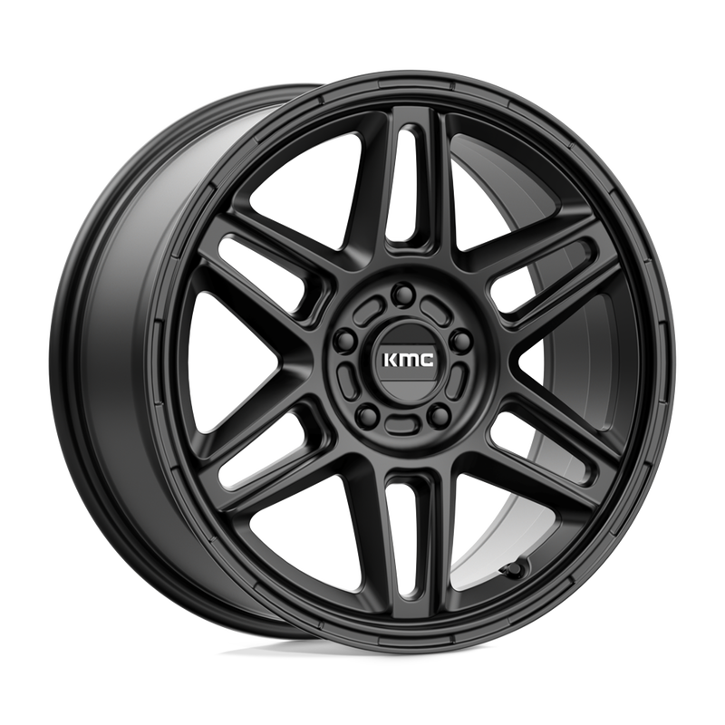 KMC Wheels - KM716 NOMAD - Black - SATIN BLACK - 18" x 8", 38 Offset, 5x114.3 (Bolt Pattern), 72.6mm HUB
