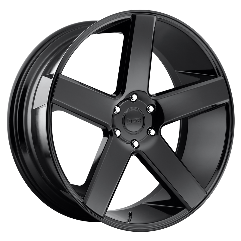 DUB - S216 BALLER - Black - GLOSS BLACK - 22" x 10.5", 2 Offset, 5x120 (Bolt Pattern), 72.56mm HUB