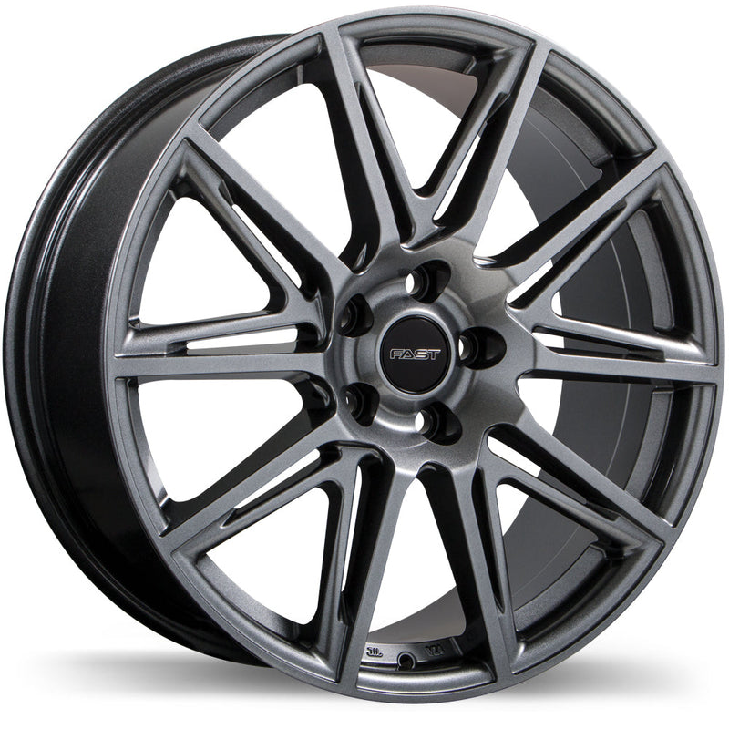 Fast Wheels - Switch - Grey - Titanium - 19" x 8", 45 Offset, 5x114.3 (Bolt Pattern), 67.1mm HUB