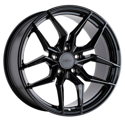 TSW Wheels - SILVANO - Black - GLOSS BLACK - 19" x 9.5", 4 Offset, 5x120 (Bolt Pattern), 76.1mm HUB