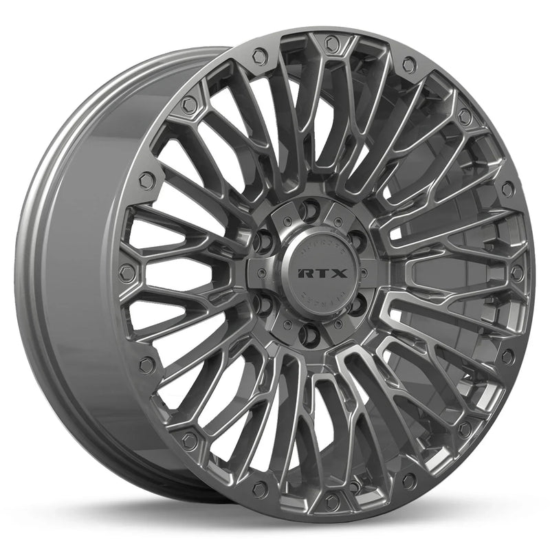 RTX Wheels - Chaos - Gunmetal - Hyper Black - 20" x 9", 18 Offset, 6x135/139.7 (Bolt pattern), 106.1mm HUB