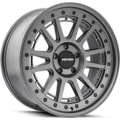 Mayhem - COMPASS - Gunmetal - MATTE GUNMETAL - 15" x 7", 15 Offset, 5x100 (Bolt pattern), 56.1mm HUB