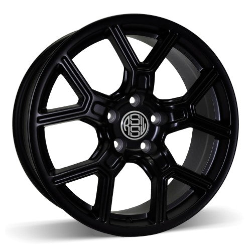 RSSW - Faith - Black - Matte Black - 17" x 7", 40 Offset, 5x110 (Bolt Pattern), 65.1mm HUB