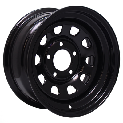 Envy Wheels - 101MB D WINDOW - Black - GLOSS BLACK - 15" x 7", -6 Offset, 5x120.65 (Bolt Pattern), 84mm HUB