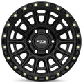 RTX Wheels - Striker - Black - Gloss Black with Milled Rivets - 20" x 9", 10 Offset, 6x139.7 (Bolt pattern), 106.10mm HUB