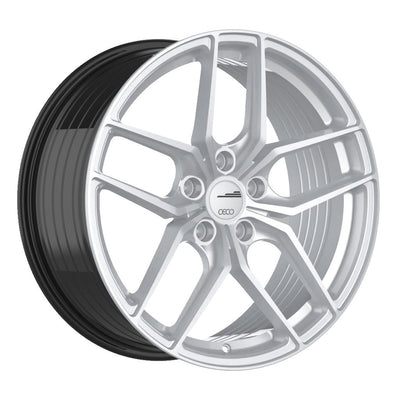 Ceco Wheels - C01 - Silver - Hyper Silver - 17" x 7.5", 40 Offset, 5x114.3 (Bolt pattern), 67.10mm HUB