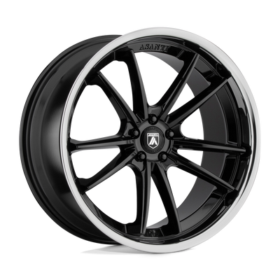 Asanti Black - ABL-23 SIGMA - Black - GLOSS BLACK CHROME LIP - 22" x 9", 32 Offset, 5x120 (Bolt Pattern), 74.1mm HUB