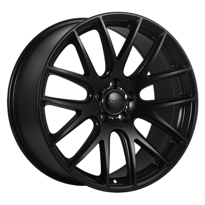 Dai Alloys - Autobahn - Black - Satin Black - 18" x 8", 35 Offset, 5x112 (Bolt Pattern), 66.6mm HUB