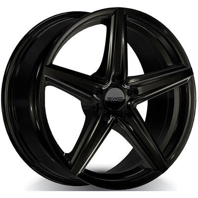 RWC - MB388 - Black - BLACK - 17" x 7.5", 42 Offset, 5x112 (Bolt Pattern), 66.6mm HUB